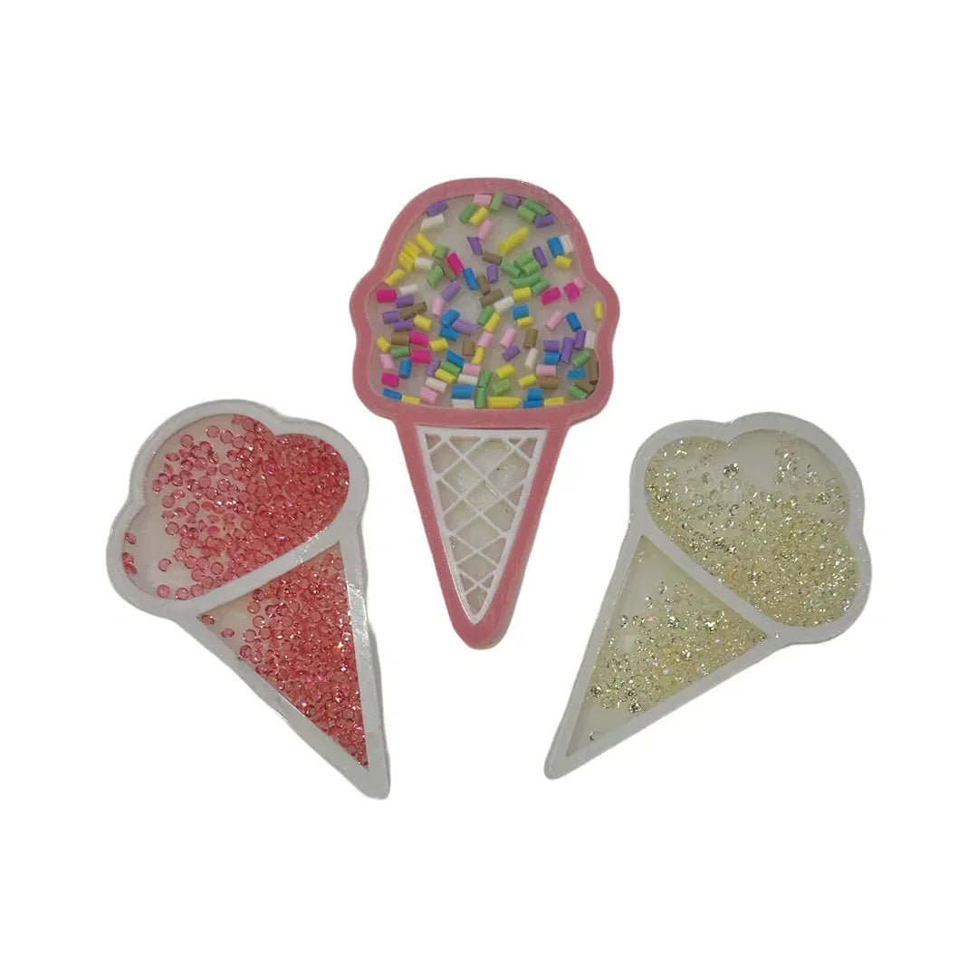 Ice Cream Cone Acrylic Patch Set