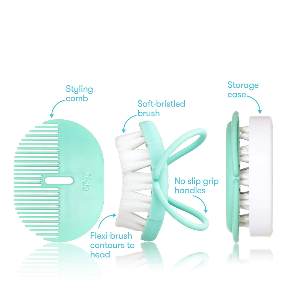 Baby Head-Hugging Hairbrush + Styling Comb Set