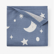 Slate Celestial Knit Baby Blanket