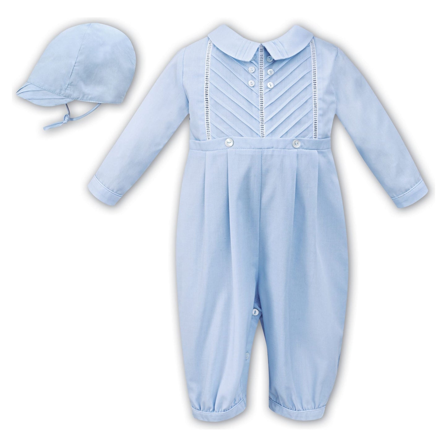 Sarah Louise White Romper and Cap