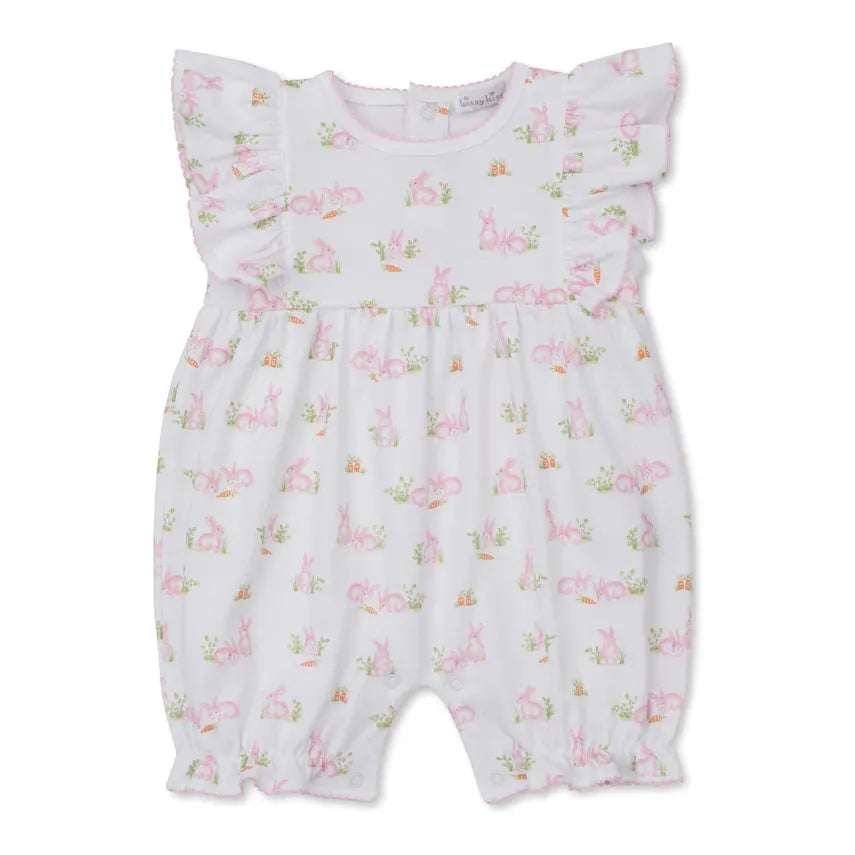 Baby Bunny Patch Pink Print Playsuit