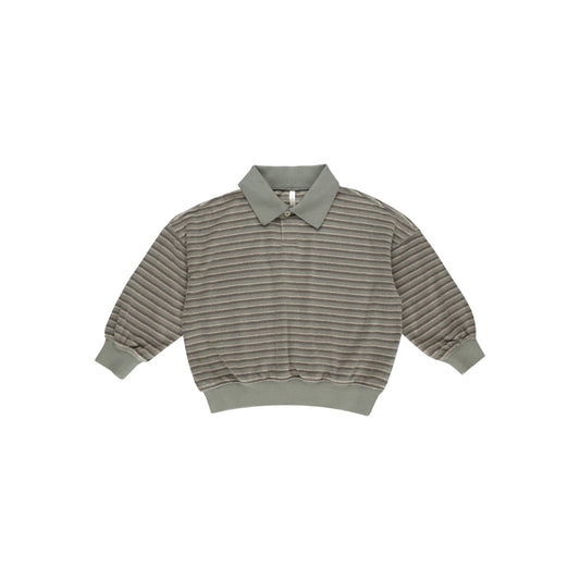 Collard Sweatshirt || Retro Stripe