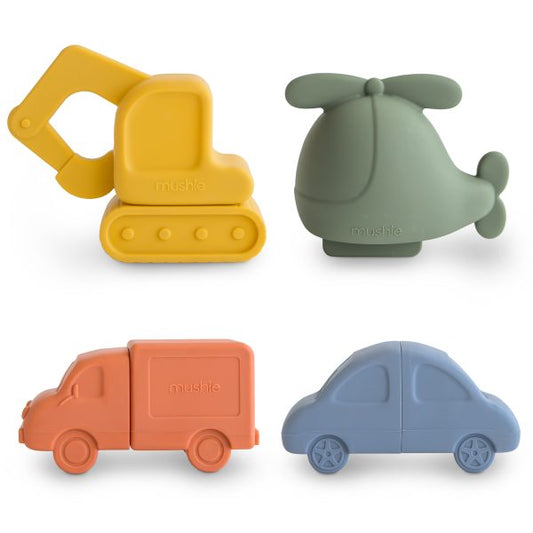 VEHICLES MOLD FREE BATH PLAY SET – 4 PACK