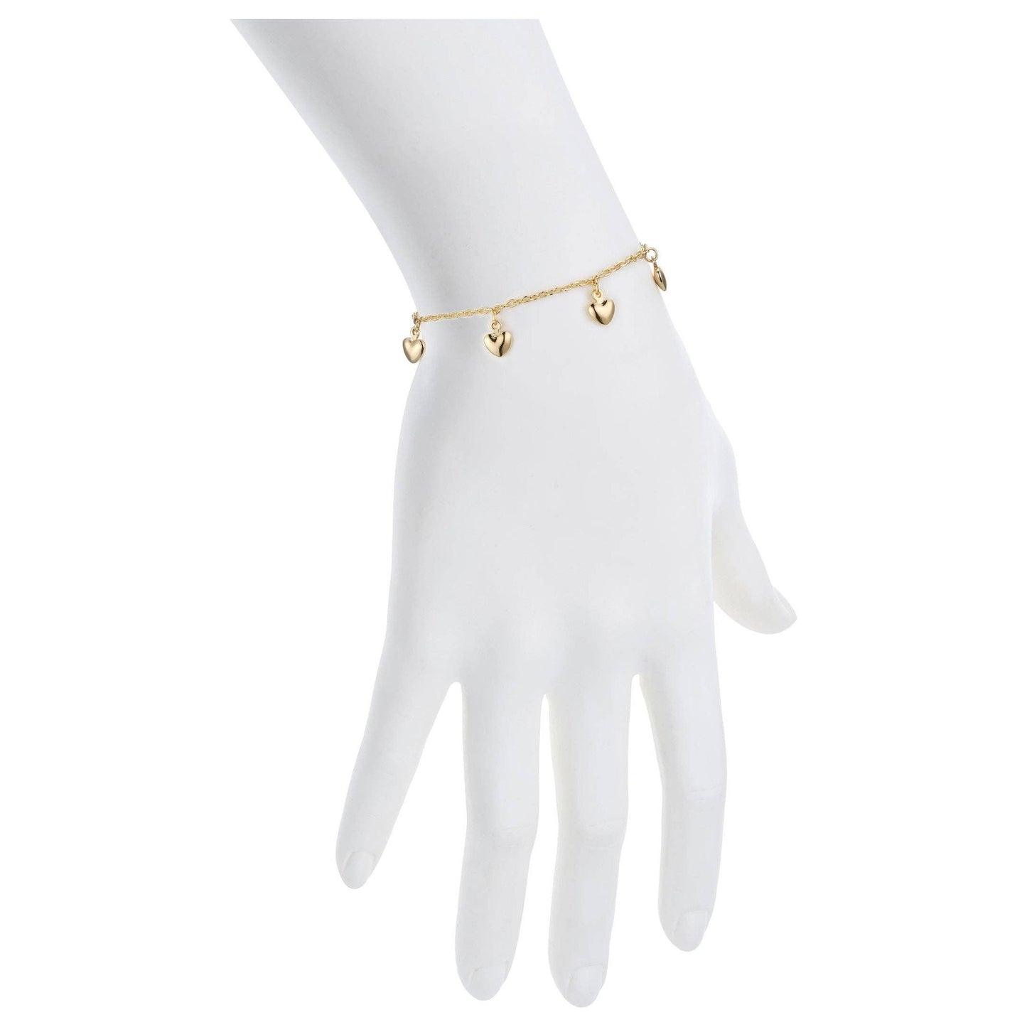 Heart Charm Bracelet - Gold (Baby)