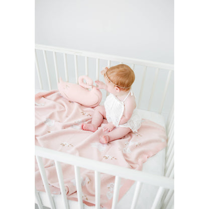 Blanket, Swan | Organic Cotton Kids & Baby Decor