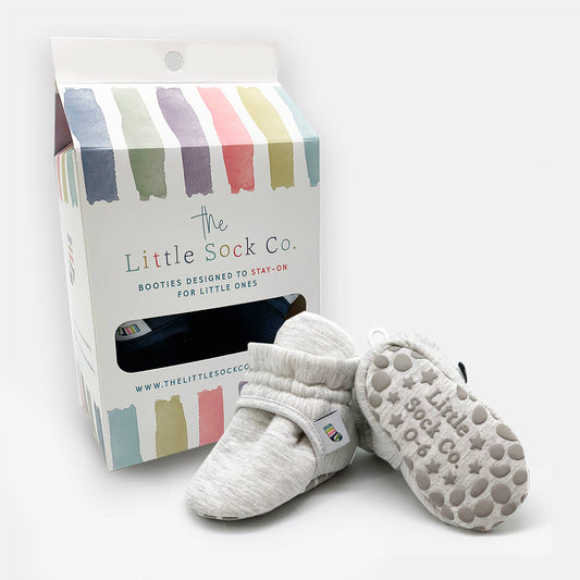 Stay-on, Non-Slip Bootie - Grey - Perfect baby Slipper