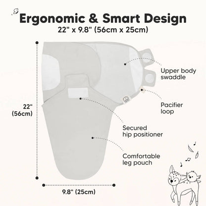 3pk Soothe Baby Swaddles 0-3 Months, Sleep Sack for Newborns