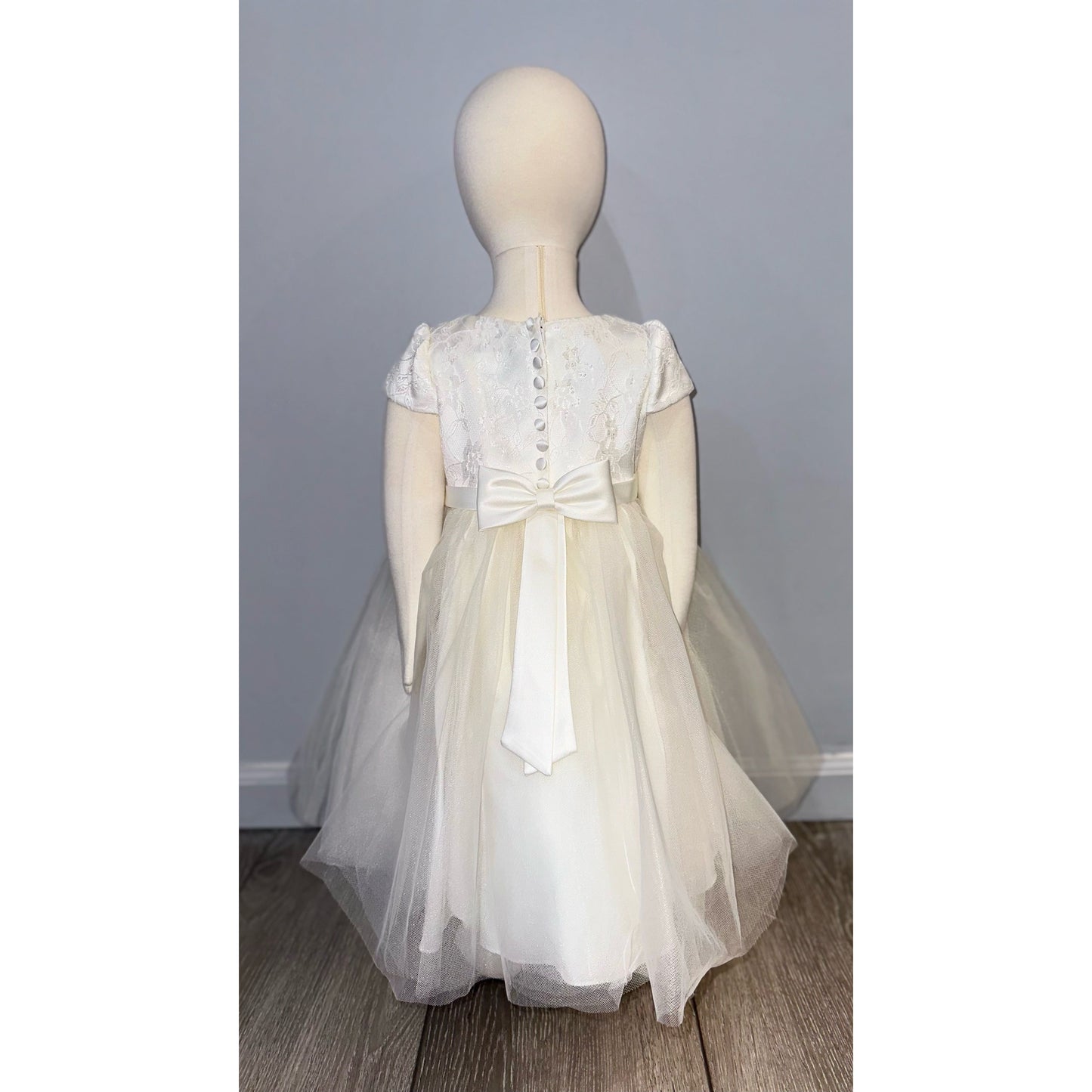 Floral Lace Christening Gown