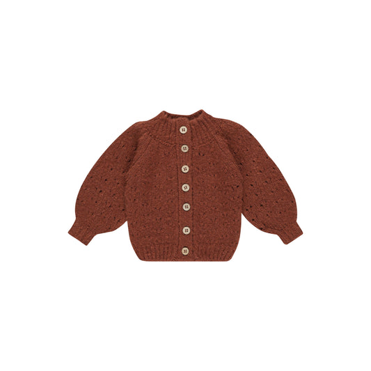 TULIP CARDIGAN || BRICK