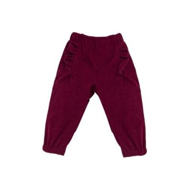 GIRLS RUFFLE FRONT CORDUROY PANTS