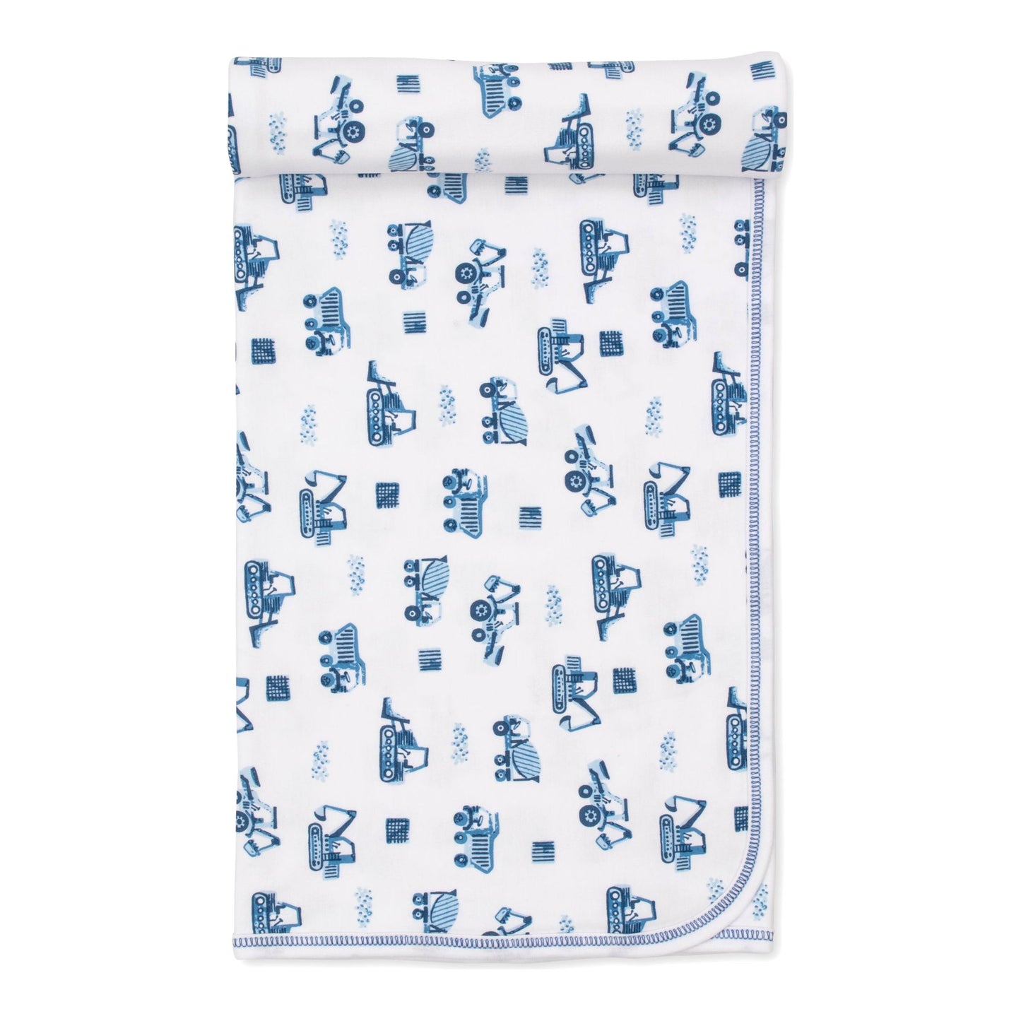 Construction Trucks Print Blanket