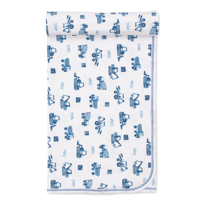 Construction Trucks Print Blanket