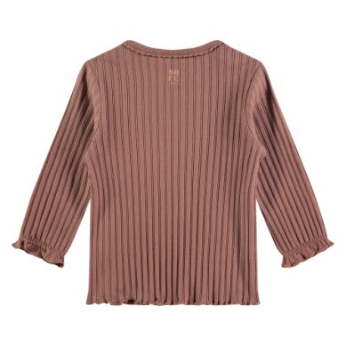 GIRLS RIB T-SHIRT LONGSLEEVE