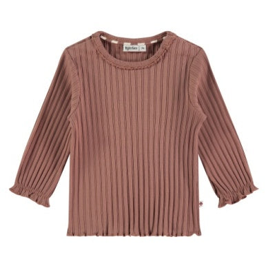 GIRLS RIB T-SHIRT LONGSLEEVE