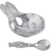 Bunny porringer and spoon set