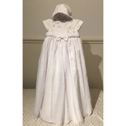 Christening Gown w/Bonnet, organza girls