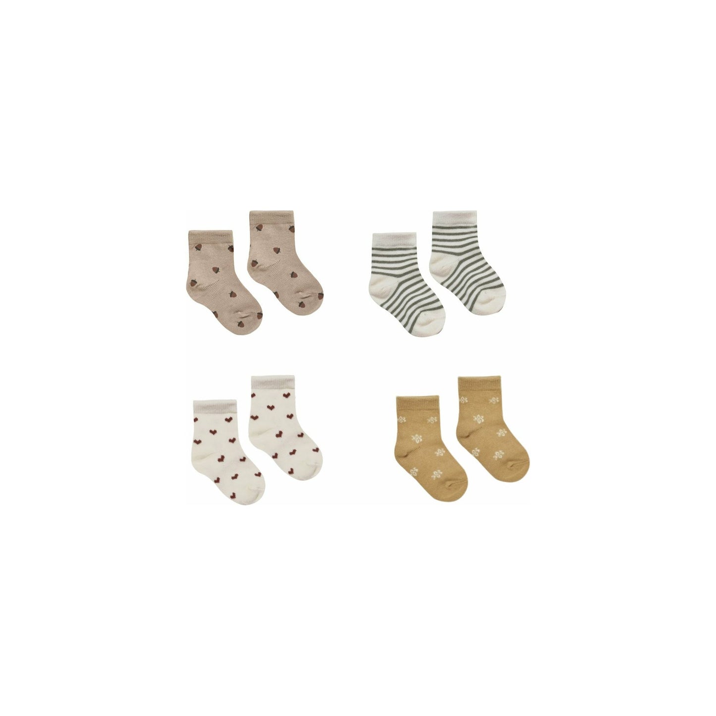 Printed Socks Set 4 pack Quincy Mae